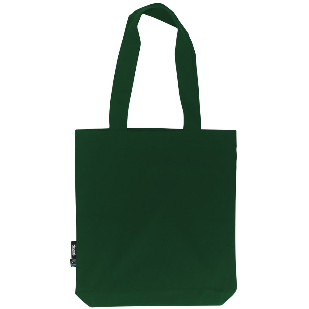 E-shop Neutral Látková nákupná taška z organickej Fairtrade bavlny # Fľaškovo zelená
