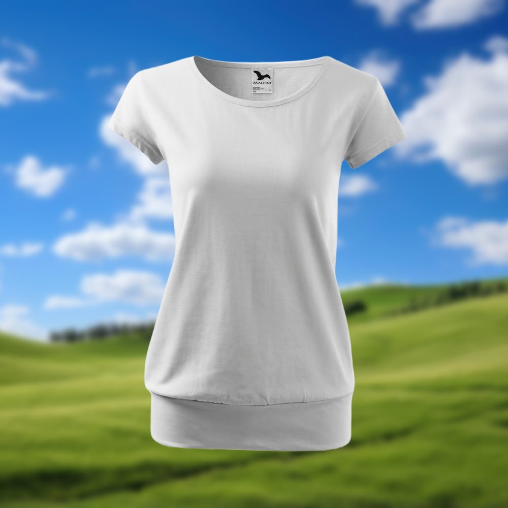 MALFINI Dámske tričko City - Biela | L