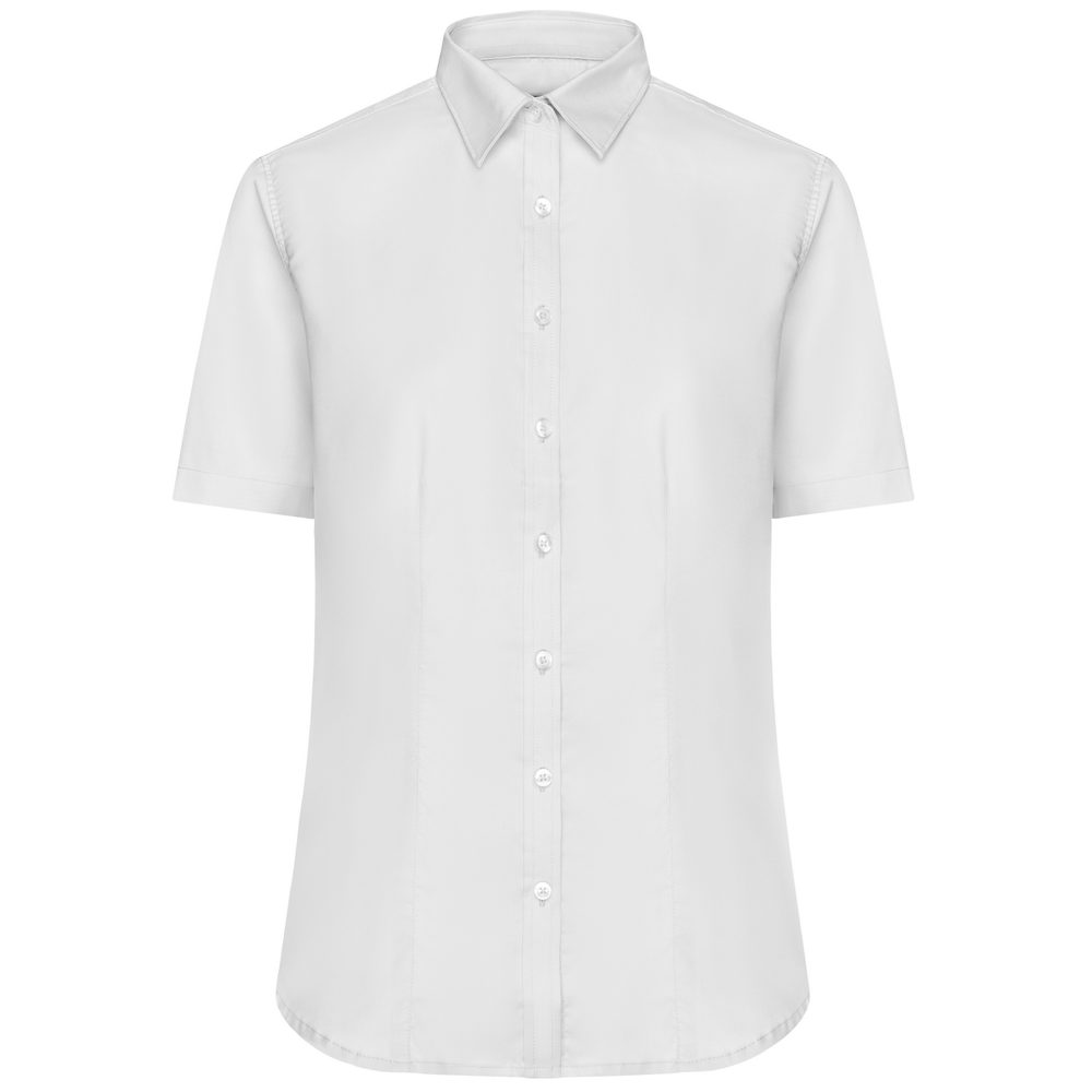 James & Nicholson Dámska košeľa s krátkym rukávom JN683 - Biela | M