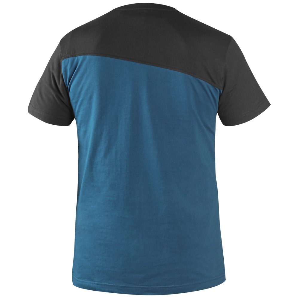Canis (CXS) Pánske tričko CXS OLSEN - Ocelově modrá / černá | XXXL