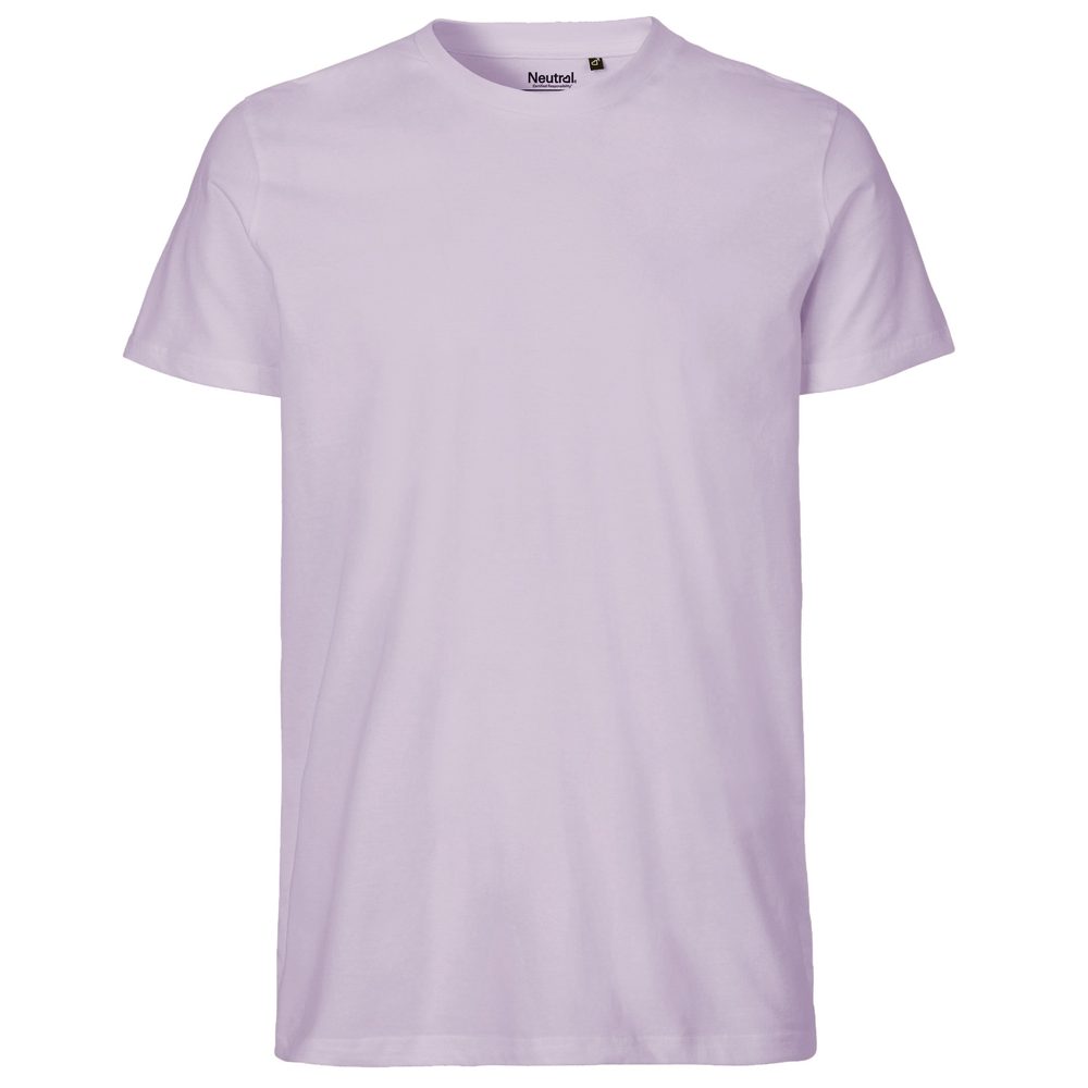 Neutral Pánské tričko Fit z organické Fairtrade bavlny - Dusty purple | L