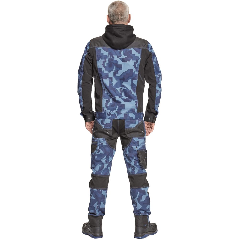 Cerva Pracovní blůza s kapucí NEURUM CAMOUFLAGE - Tmavě olivová | 48