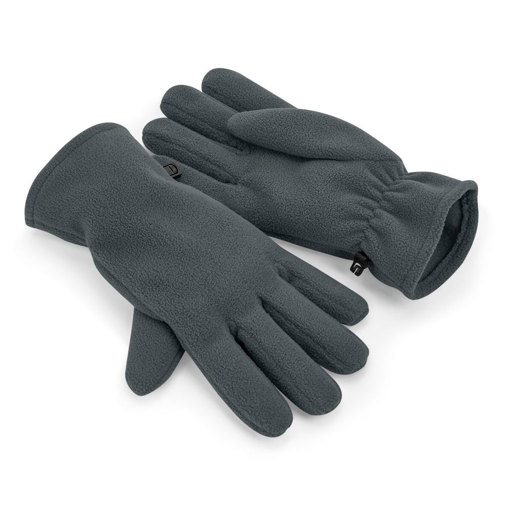 Beechfield Fleecové rukavice z recyklovaného polyesteru - Ocelově šedá | S/M