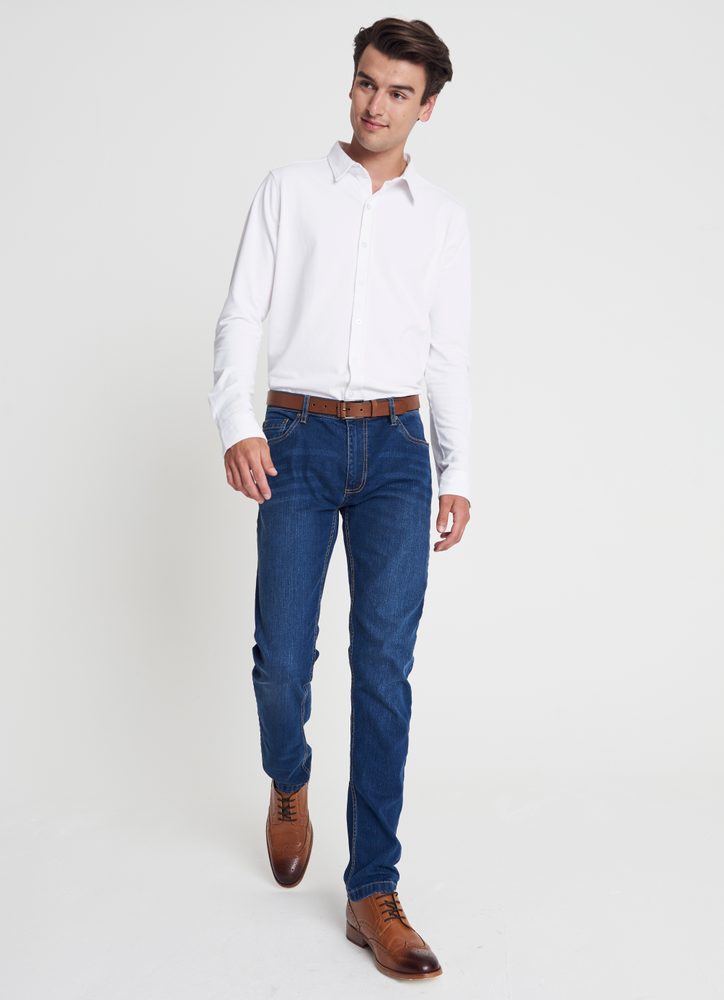 So Denim Pánske džínsy Slim fit Max - Tmavomodrá | 32/31