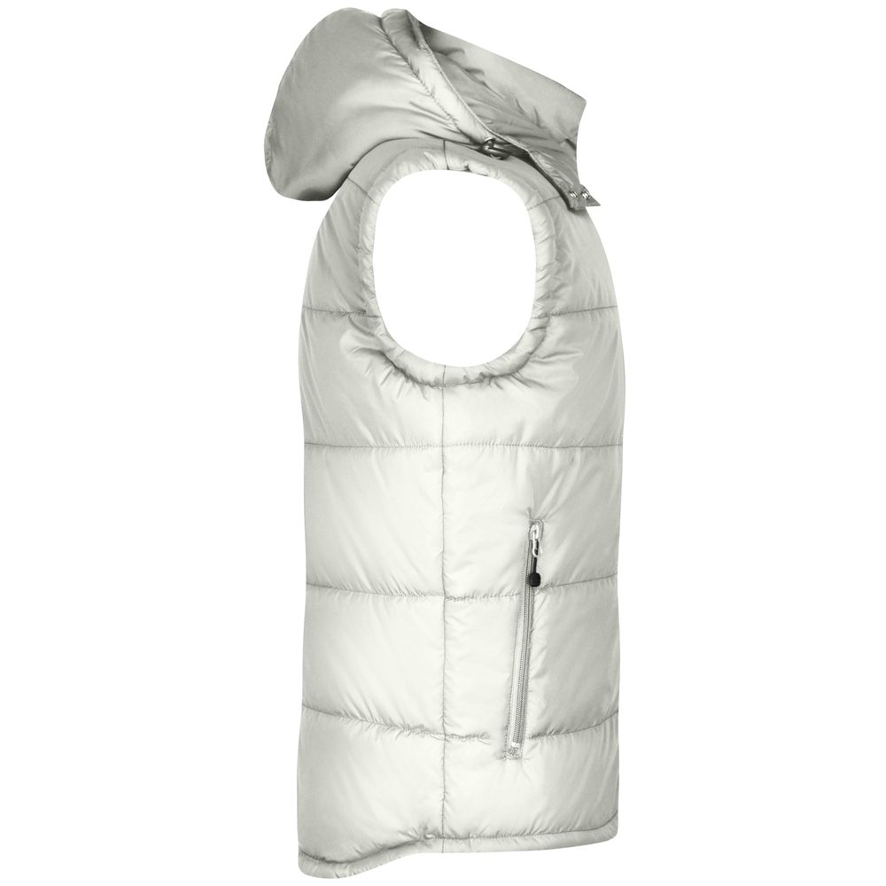 James & Nicholson Pánska zimná vesta s kapucňou JN1004 - Prírodná | L