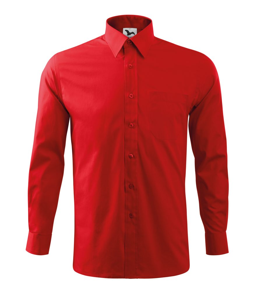 MALFINI Pánská košile Style Long Sleeve - Červená | XXL