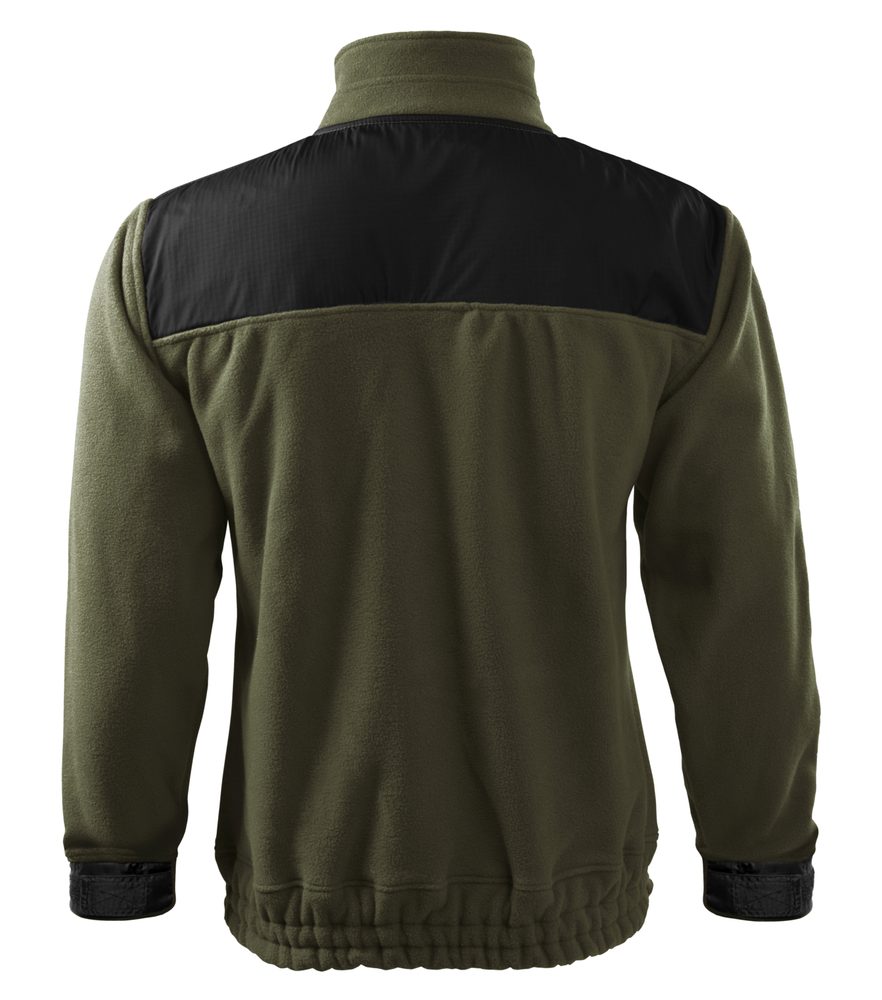 MALFINI Fleecová mikina Jacket Hi-Q - Military | XXL