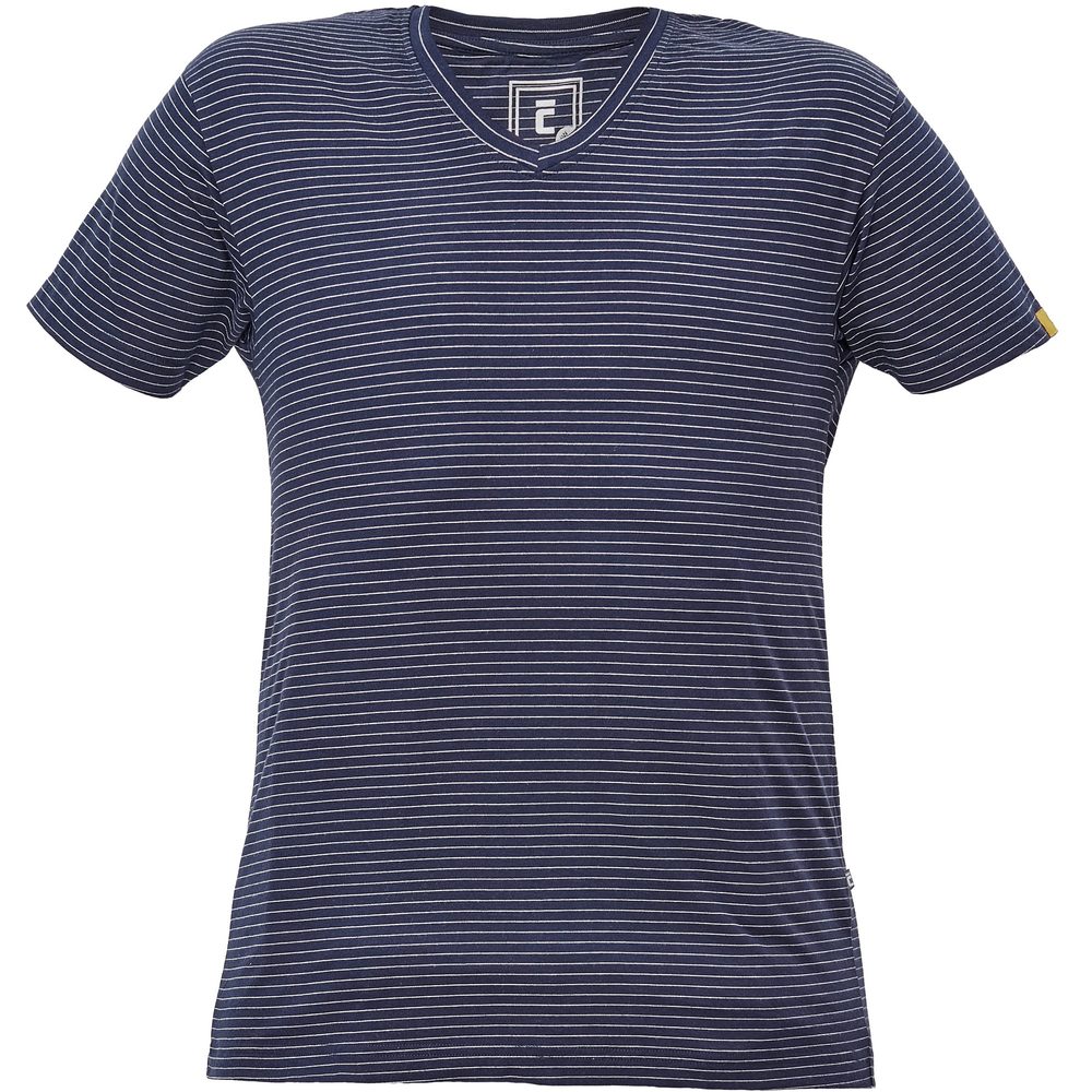 Levně Cerva Antistatické tričko s výstřihem do V NOYO ESD - Tmavě modrá