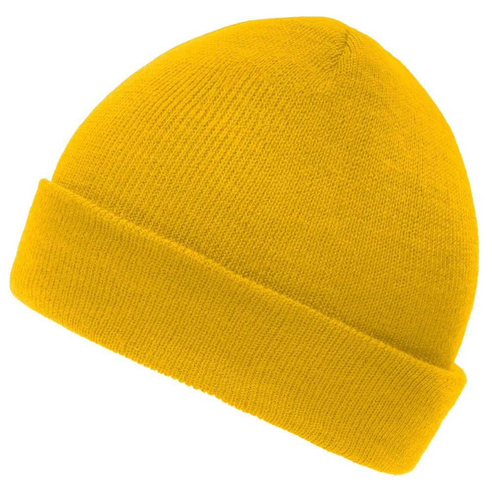 E-shop Myrtle Beach Pletená zimná detská čiapka MB7501 # Zlato žltá # uni detská