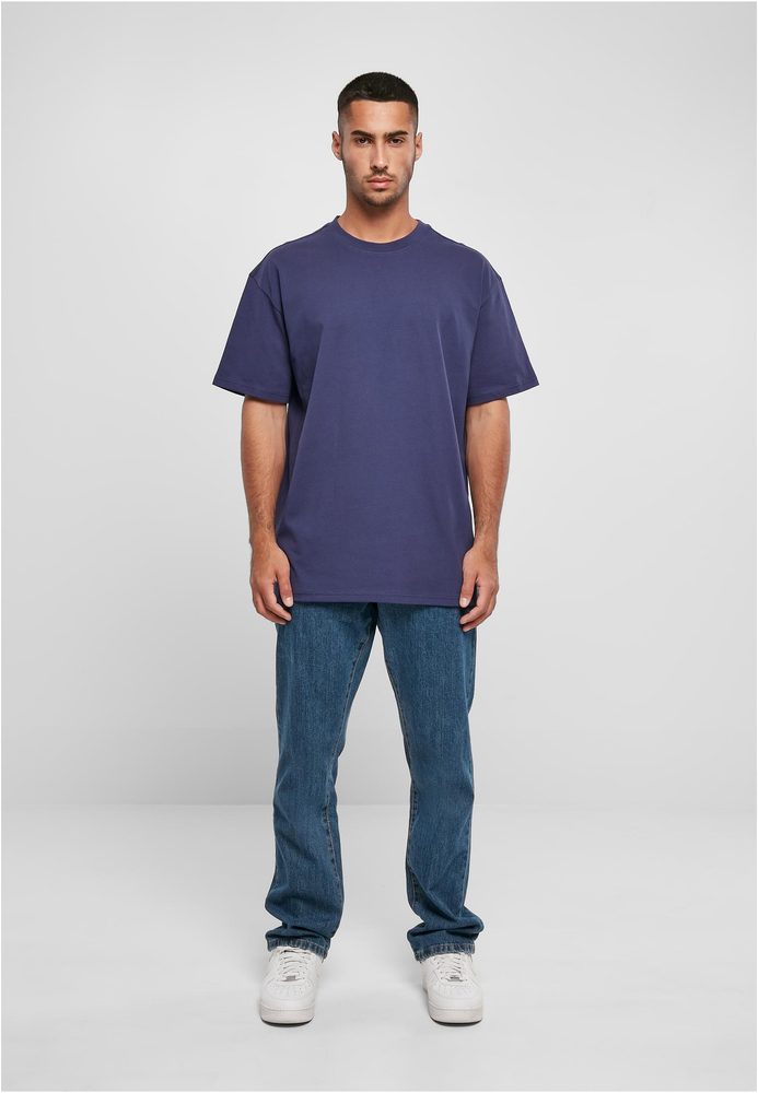 Build Your Brand Pánské tričko Heavy Oversize Tee - Beryl blue | XXXXXL