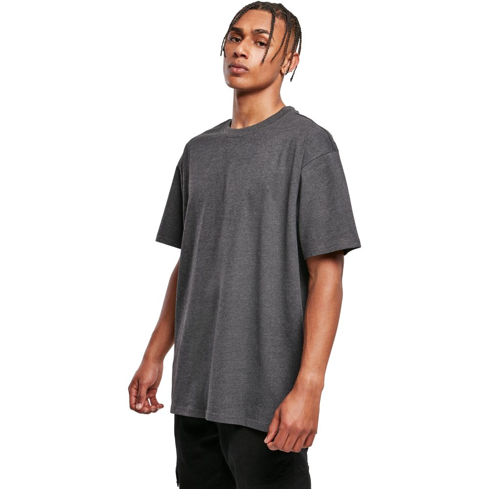 Build Your Brand Pánske tričko Heavy Oversize Tee - Cherry | L