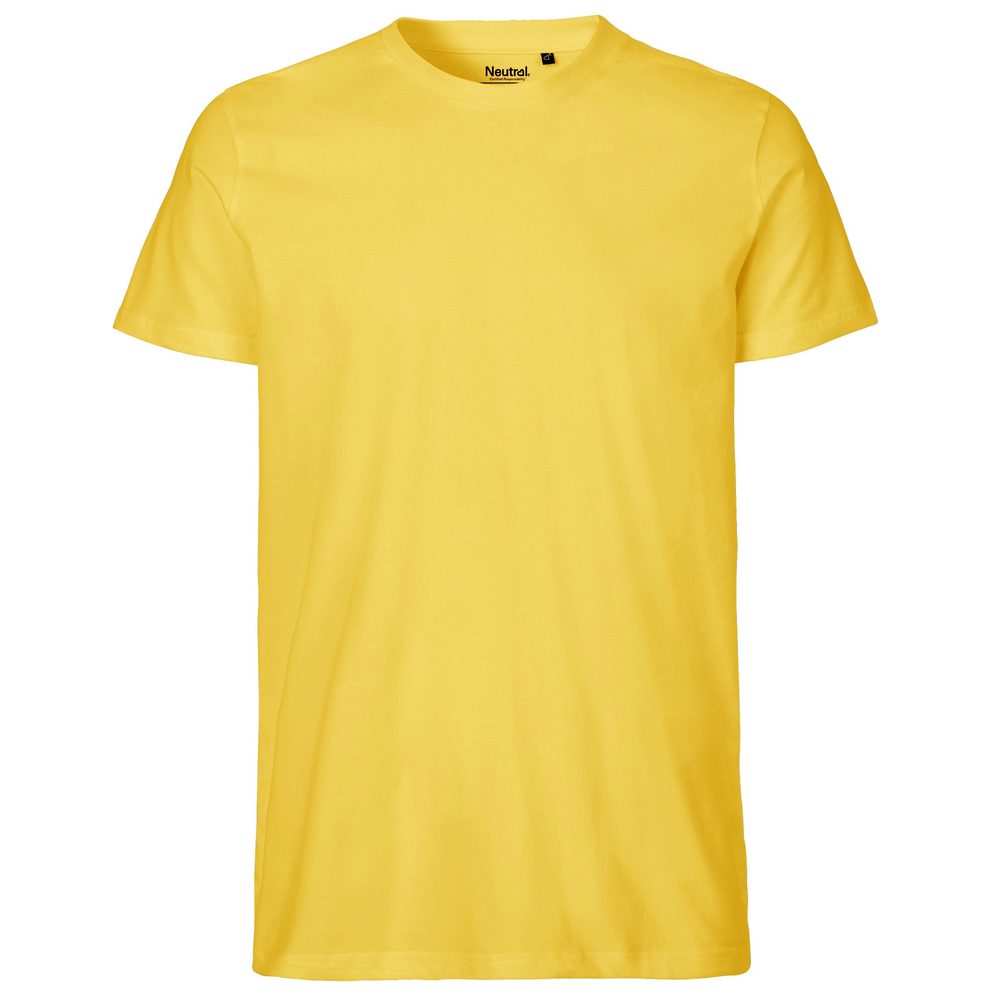 Neutral Pánské tričko Fit z organické Fairtrade bavlny - Žlutá | L
