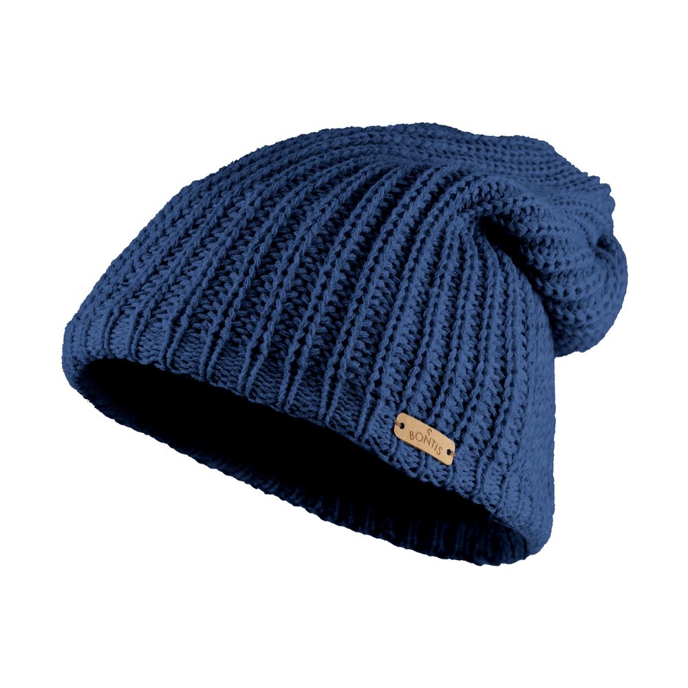 E-shop Bontis Dámska padnutá zimná čiapka s fleecom # Džínsová # uni