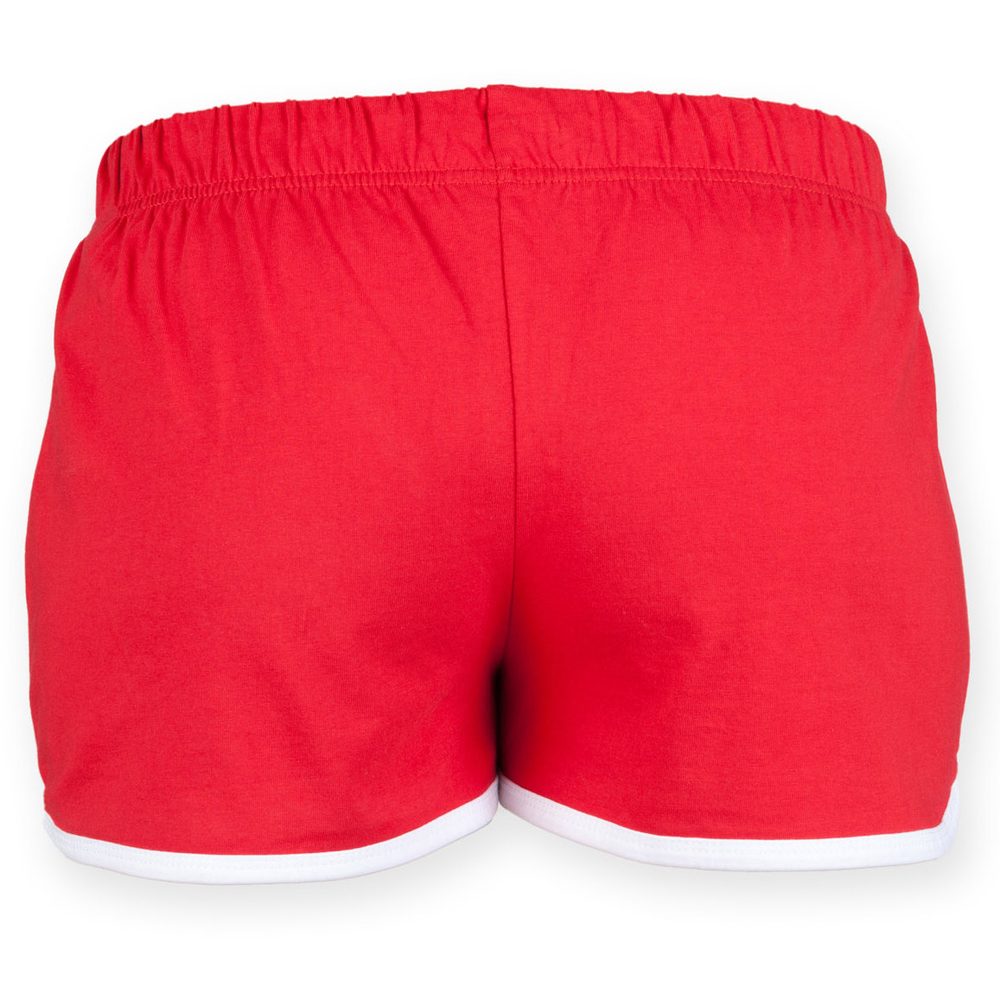 SF (Skinnifit) Detské retro šortky - Červená / biela | 11-12 rokov
