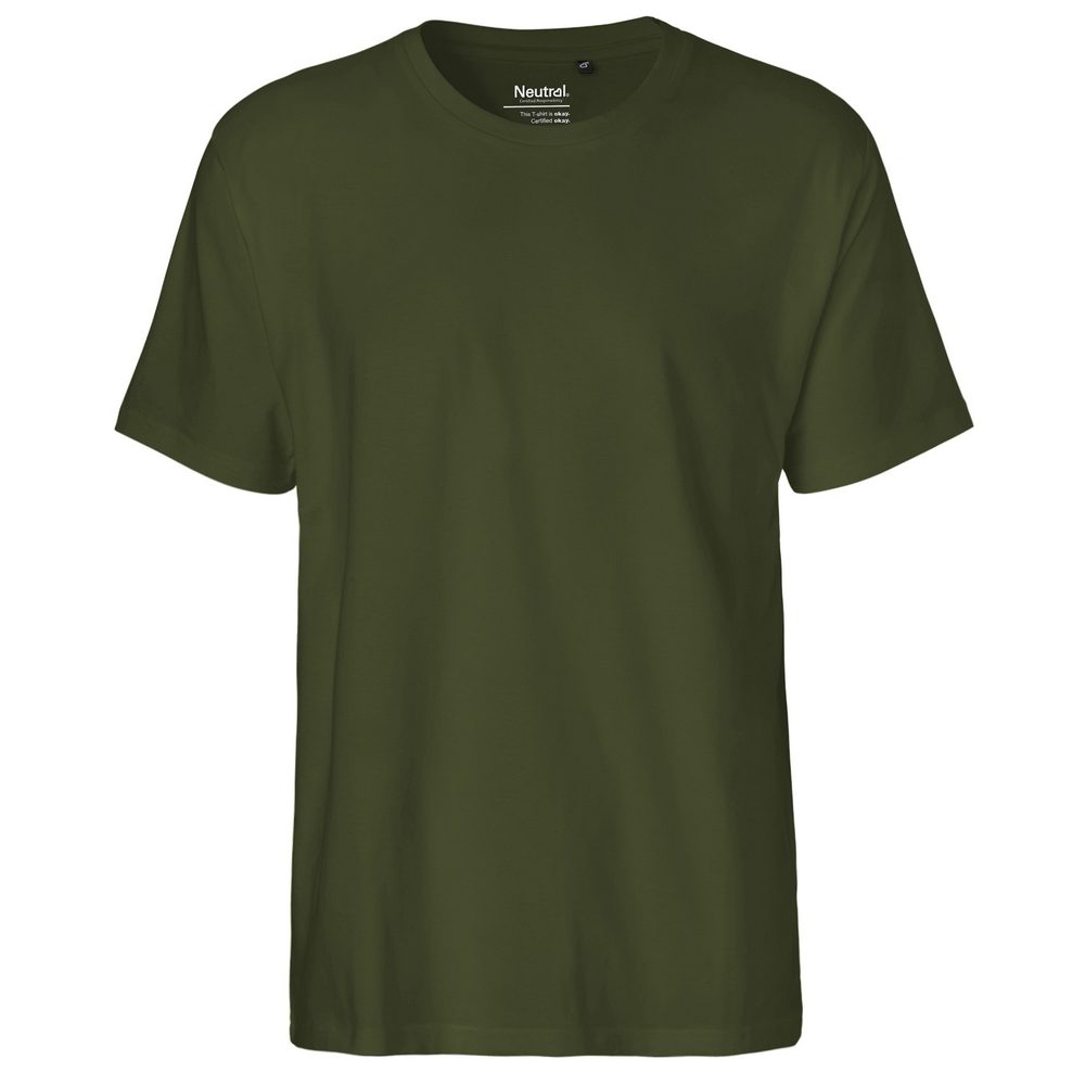 Neutral Pánske tričko Classic z organickej Fairtrade bavlny - Military | M