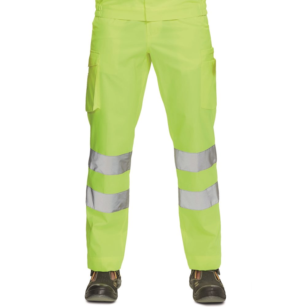 Cerva Reflexní pracovní kalhoty VIGO - Žlutá | 54