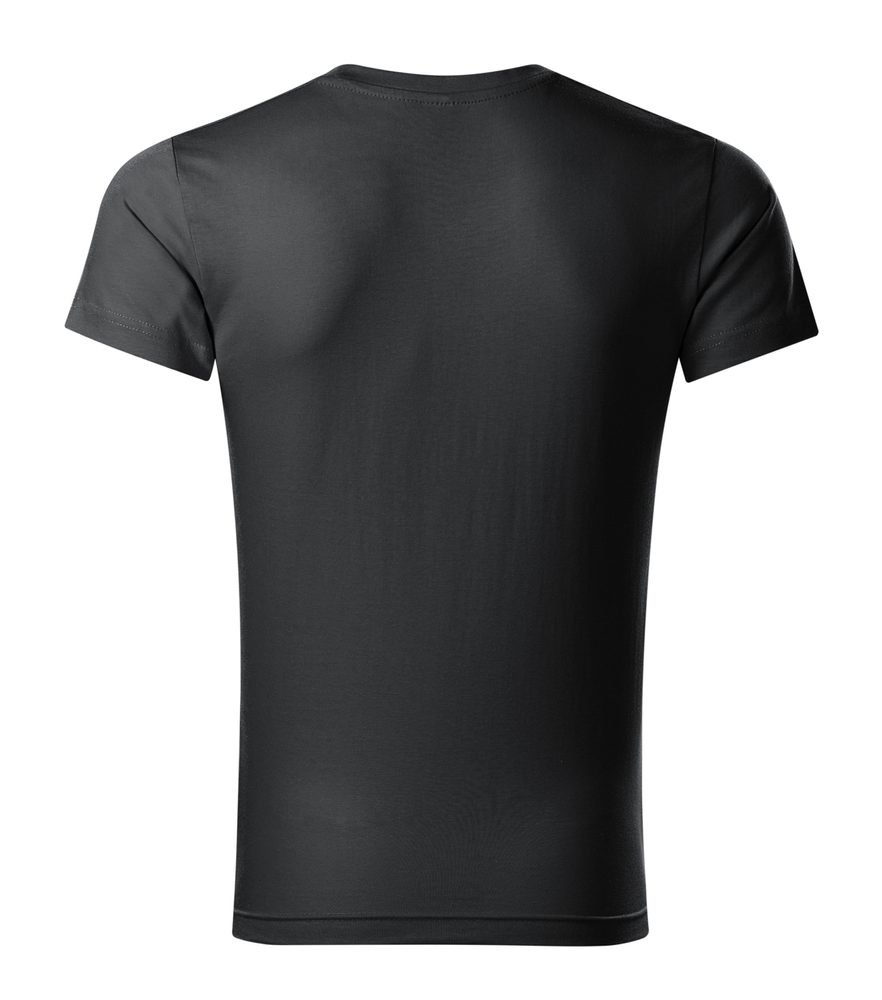 MALFINI Pánske tričko Slim Fit V-neck - Čierna | M