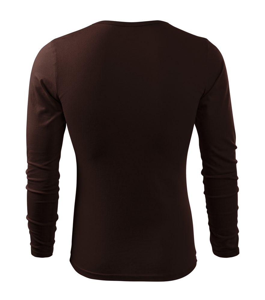 MALFINI Pánske tričko s dlhým rukávom Fit-T Long Sleeve - Tmavošedý melír | XXL