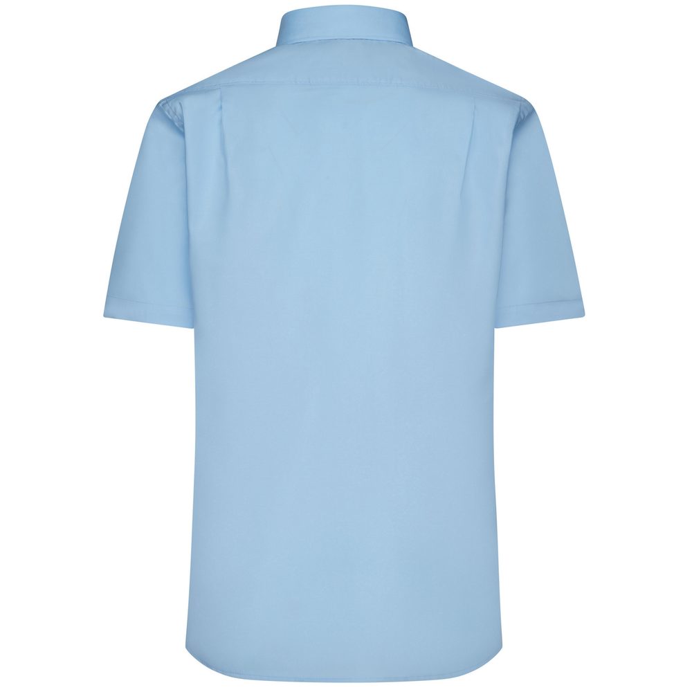 James & Nicholson Pánska košeľa s krátkym rukávom JN684 - Čierna | XXL