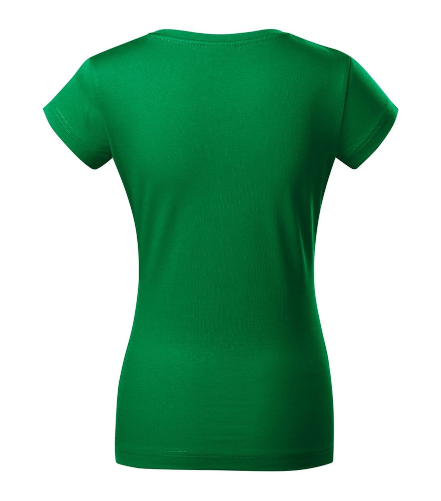 MALFINI Dámske tričko Fit V-neck - Svetlá fuchsiová | XS