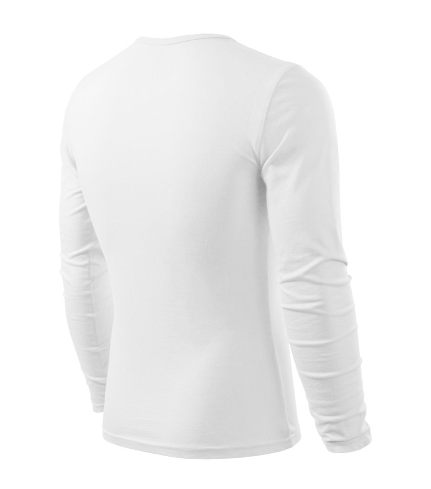 MALFINI Pánske tričko s dlhým rukávom Fit-T Long Sleeve - Biela | L