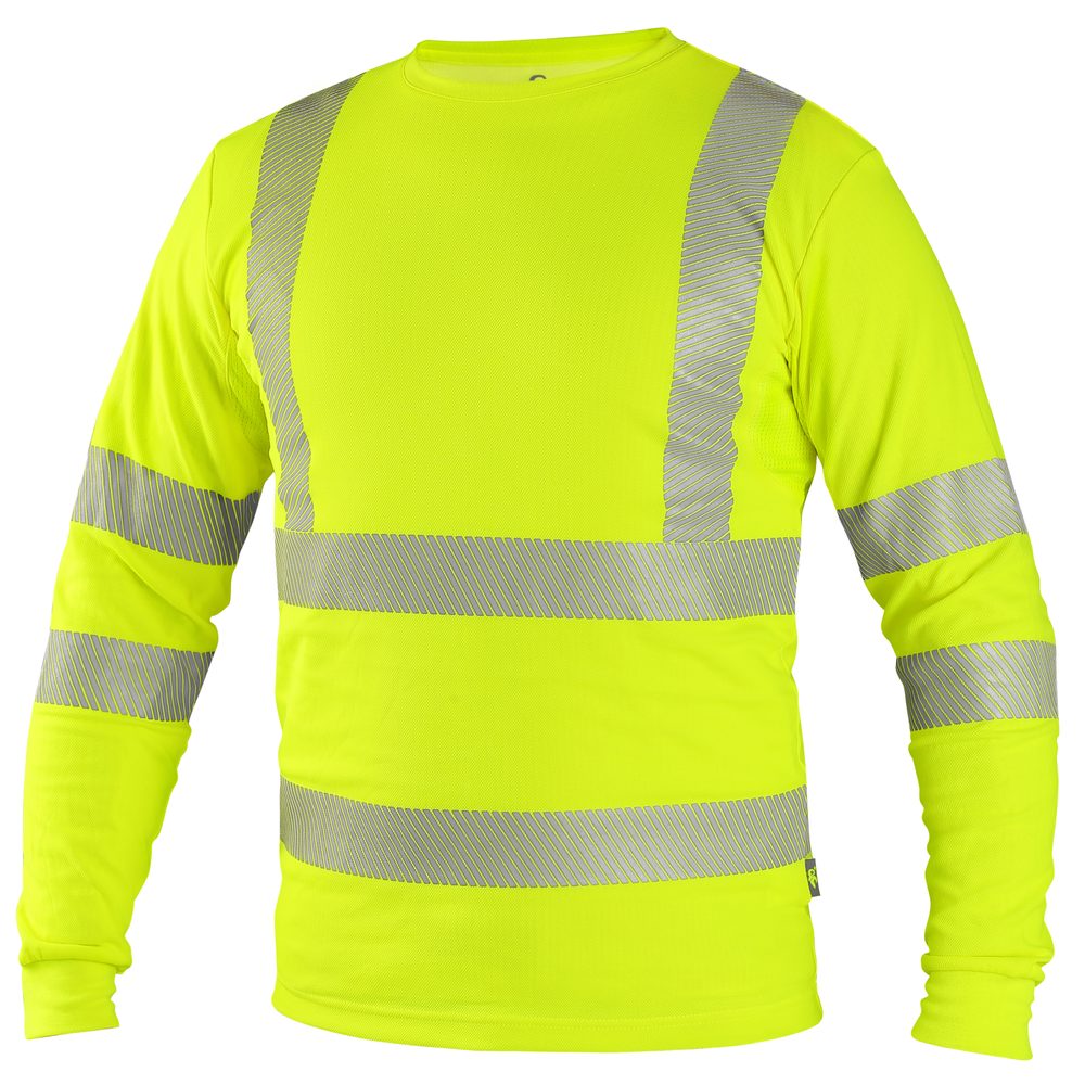 Canis (CXS) Pánske reflexné tričko s dlhým rukávom CXS OLDHAM - Žltá | XXL