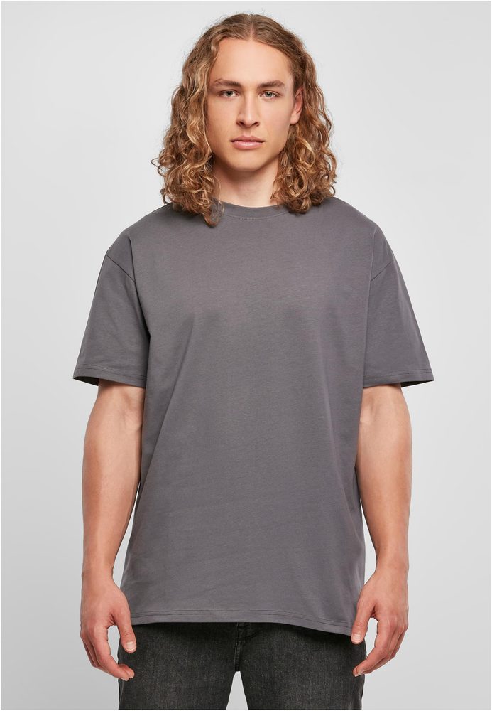 Build Your Brand Pánske tričko Heavy Oversize Tee - Bark | XS