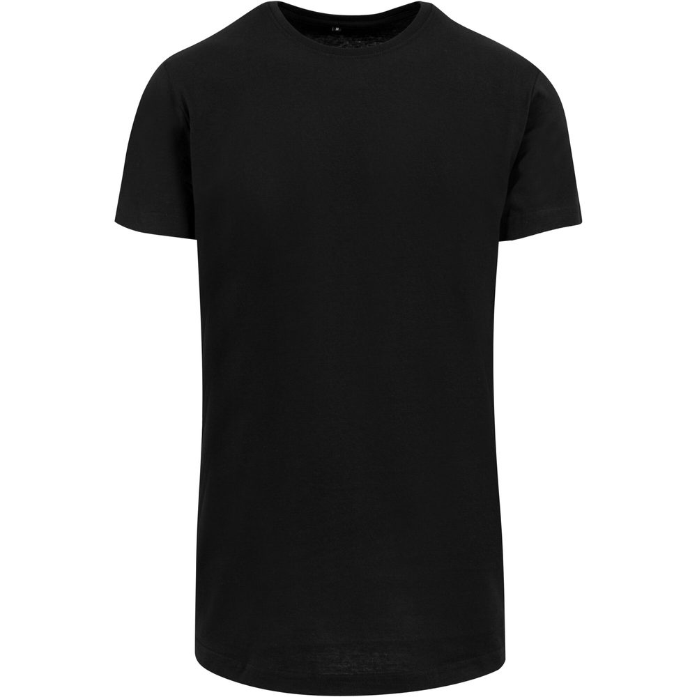 Build Your Brand Pánske predĺžené tričko - Čierna | XL