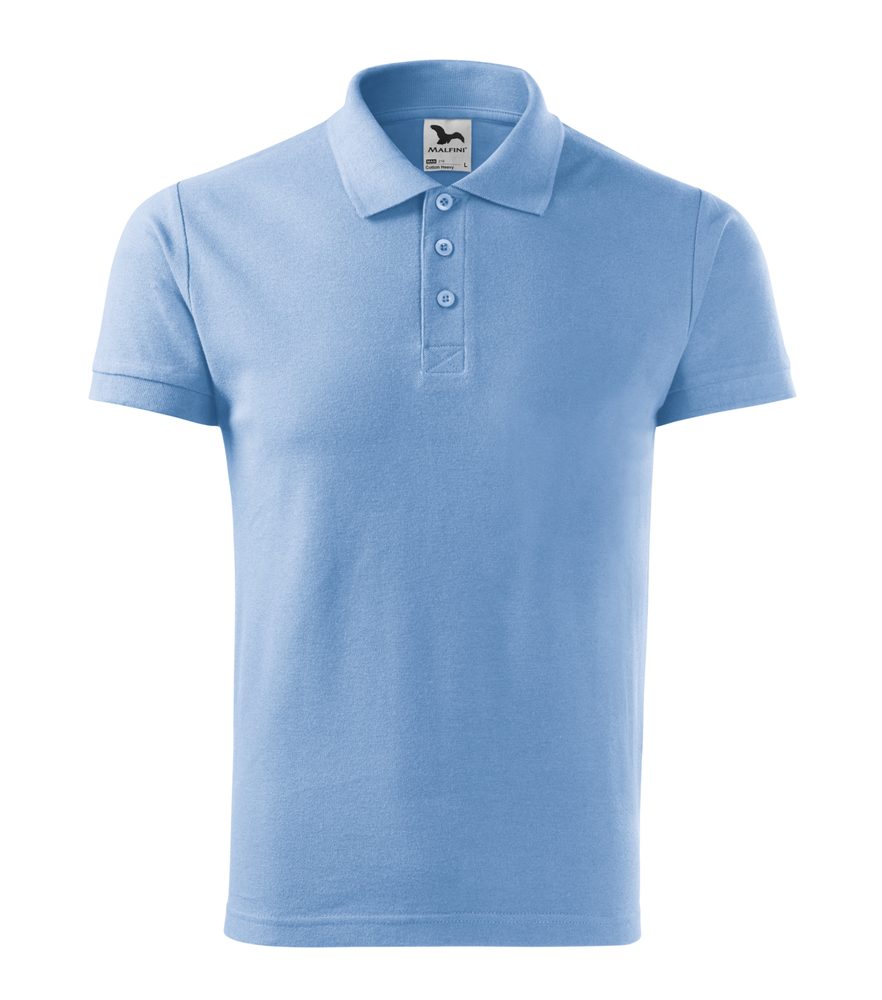 MALFINI Pánská polokošile Cotton Heavy - Nebesky modrá | XL