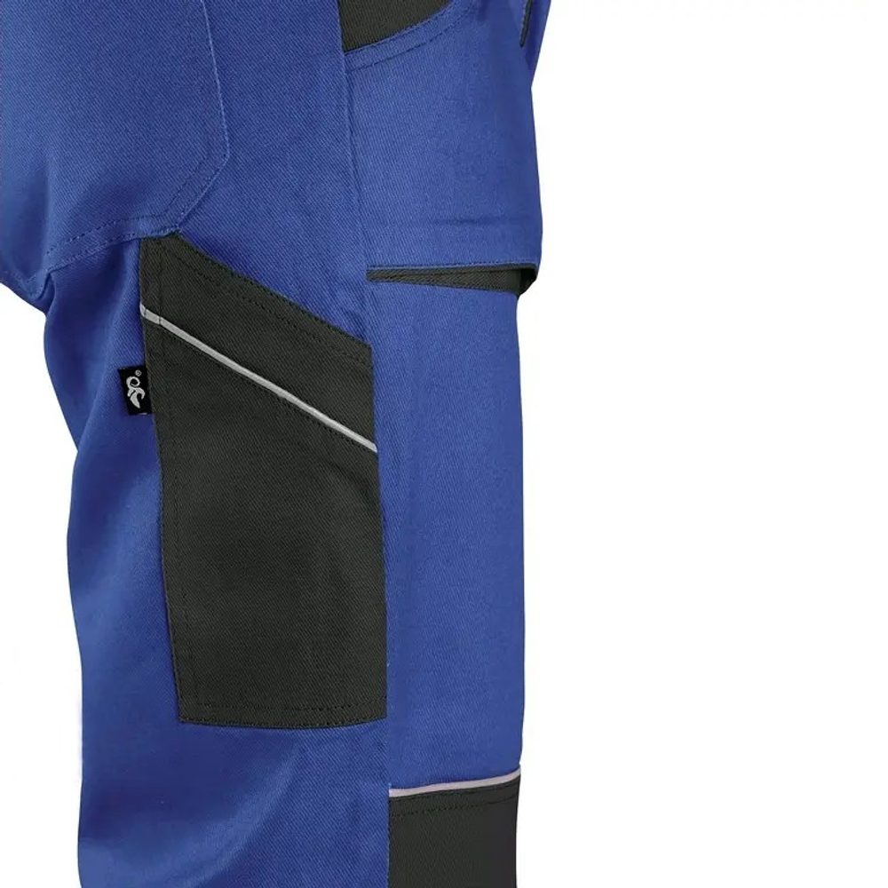 Canis (CXS) Pracovné nohavice s náprsenkou CXS LUXY ROBIN - Biela / šedá | 66