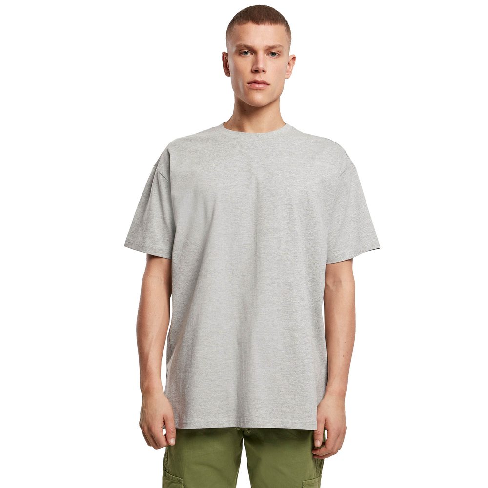 Build Your Brand Pánske tričko Heavy Oversize Tee - Beryl blue | S