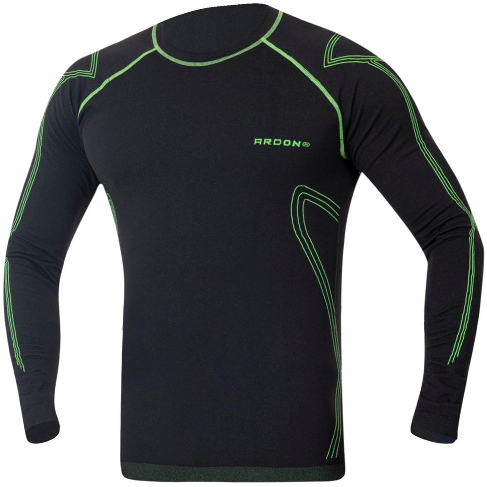 Levně Ardon Pánské funkční tričko s dlouhým rukávem LYTANIX - Černá / zelená