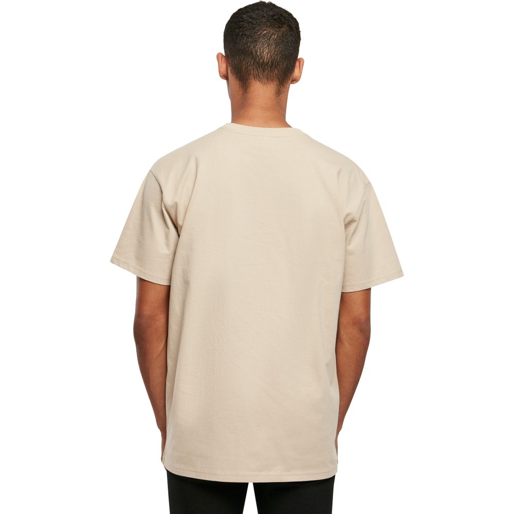 Build Your Brand Pánske tričko Heavy Oversize Tee - Bark | XS