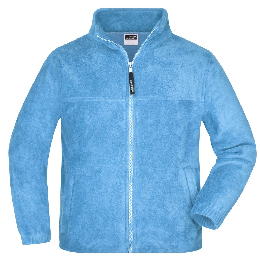 James & Nicholson Detská fleece mikina JN044k - Svetlomodrá | XXL