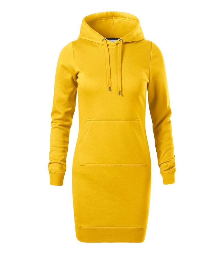 MALFINI Dámské šaty Snap - Žlutá | XXL