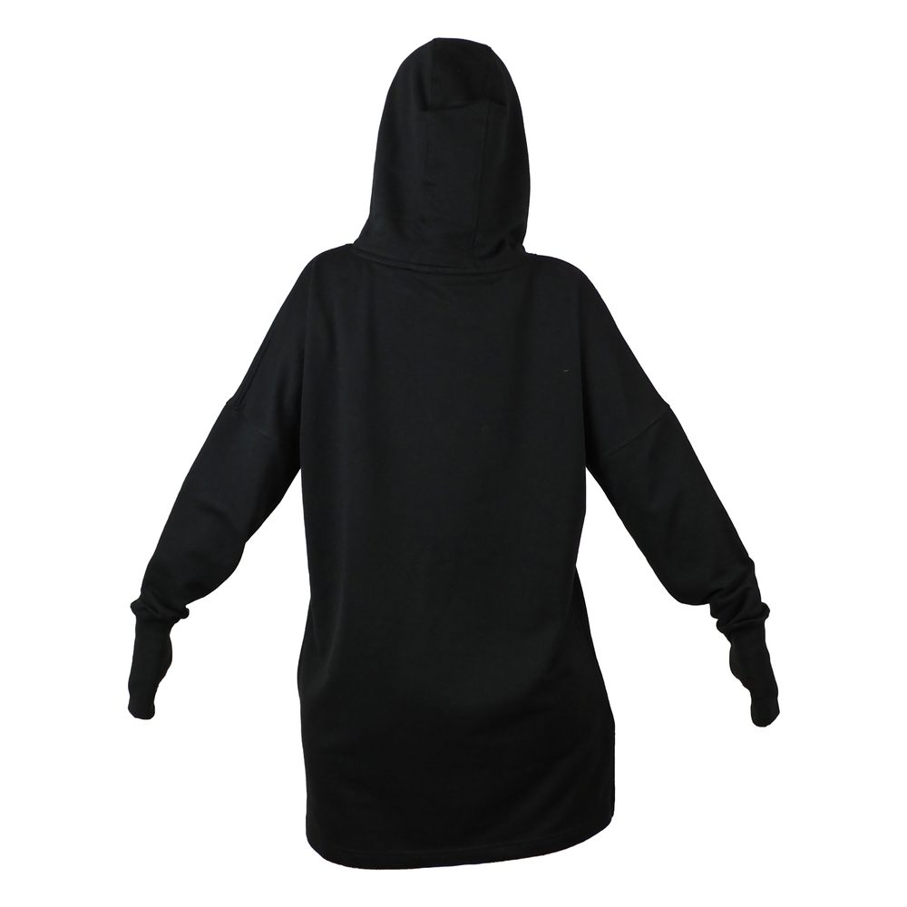 Mantis Mikinové šaty s kapucí - Černá | M
