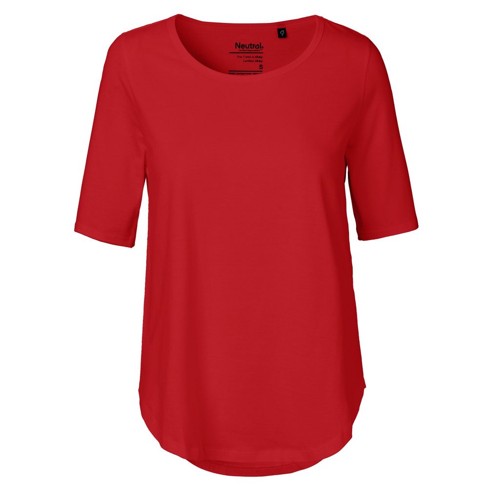 Neutral Dámske tričko s polovičným rukávom z organickej Fairtrade bavlny - Červená | M