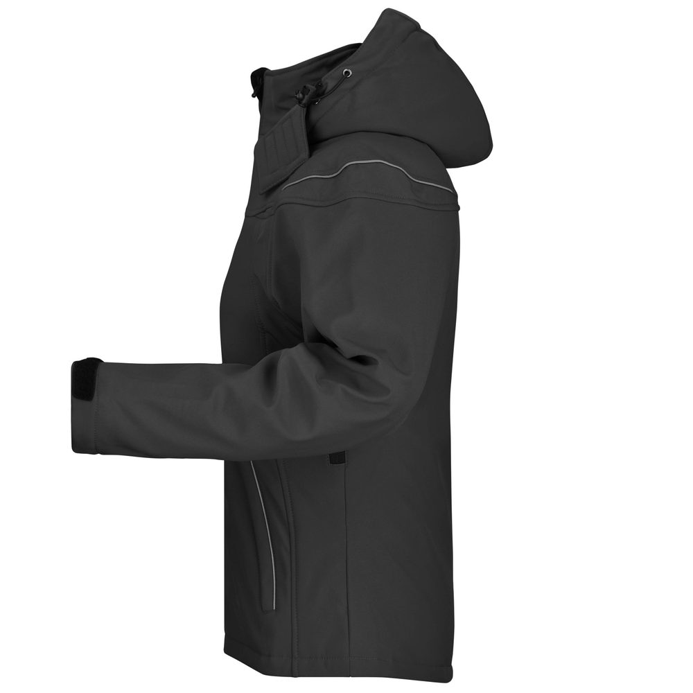 James & Nicholson Zimná dámska softshellová bunda JN1001 - Čierna | XXL