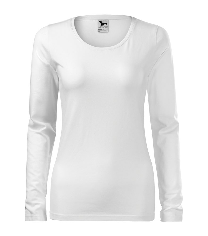 MALFINI Dámske tričko s dlhým rukávom Slim - Malinová | XL