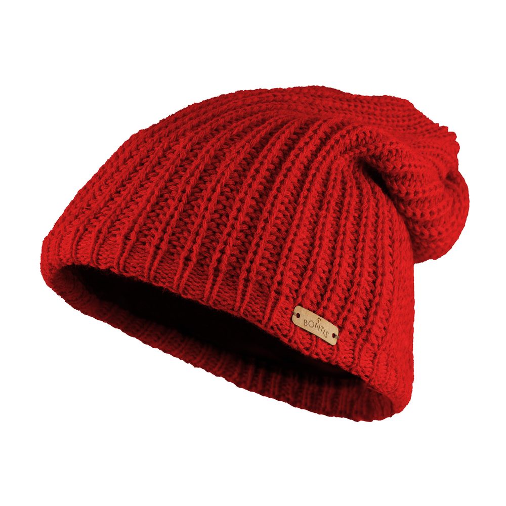 E-shop Bontis Dámska padnutá zimná čiapka s fleecom # Červená # uni