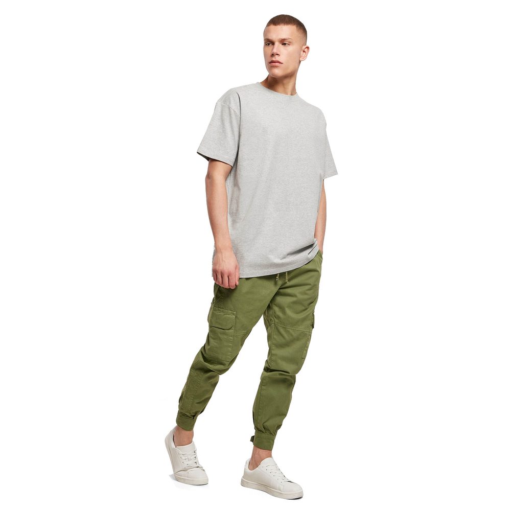 Build Your Brand Pánske tričko Heavy Oversize Tee - Bark | XS