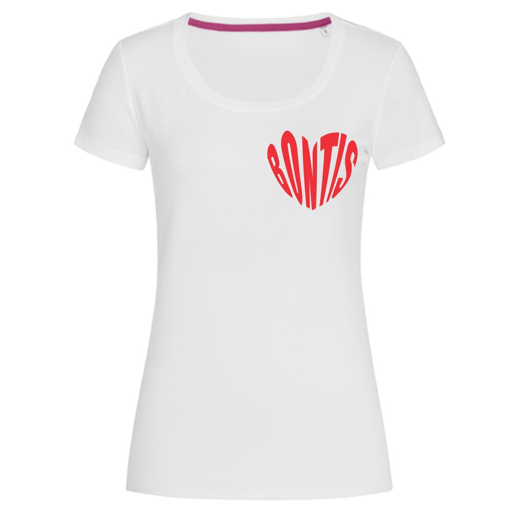 E-shop Bontis Dámske tričko HEART # Biela