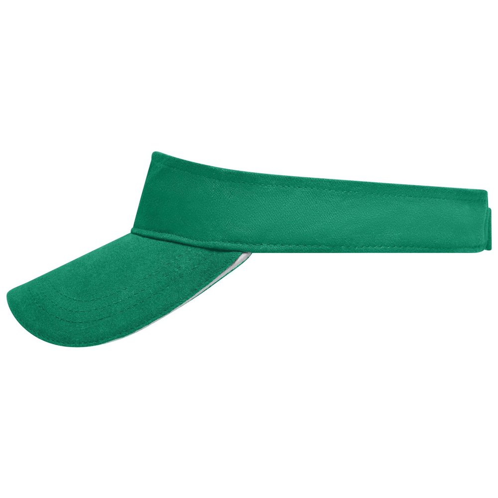 Myrtle Beach Kšilt Sunvisor MB6123 - Zelená / bílá | uni