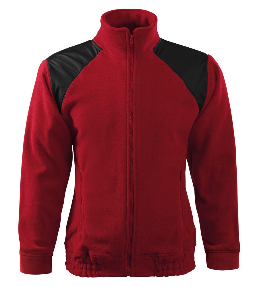 MALFINI Fleecová mikina Jacket Hi-Q - Marlboro červená | L