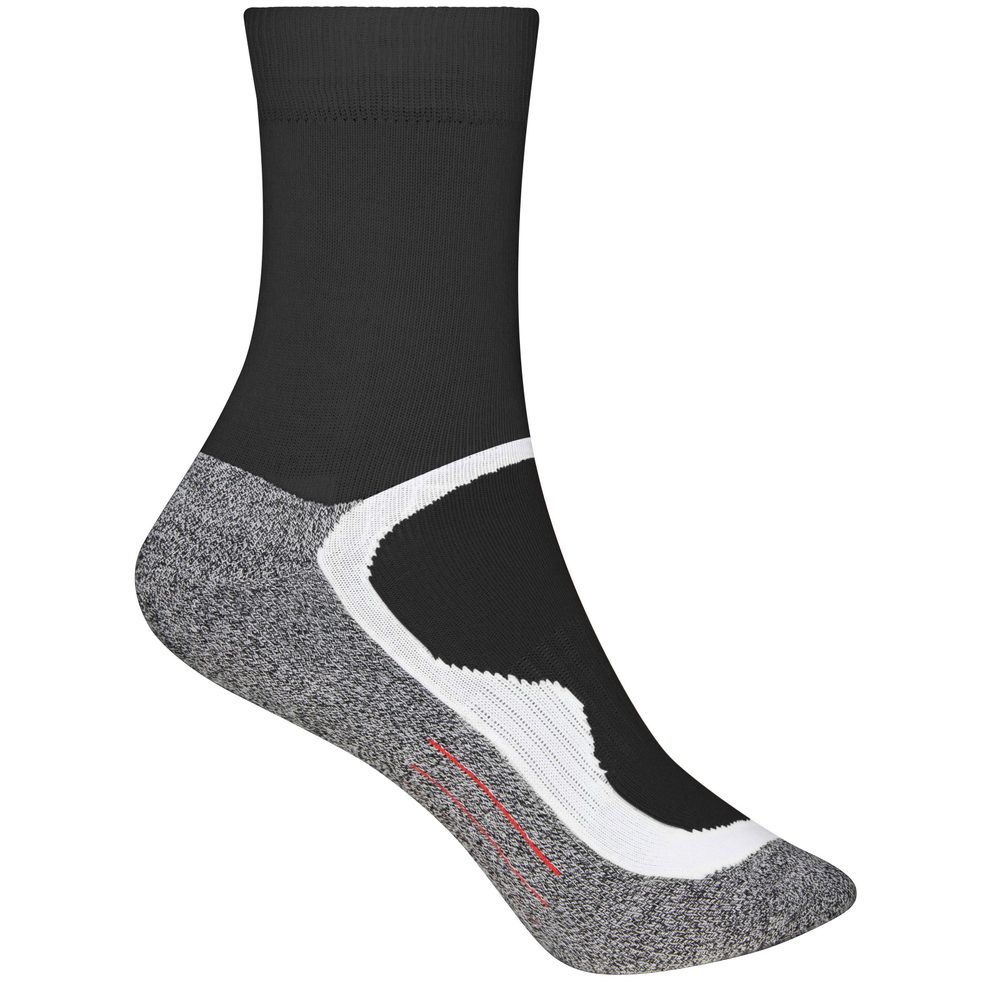 James & Nicholson Sportovní ponožky vysoké JN211 - Černá / černá | 45-47