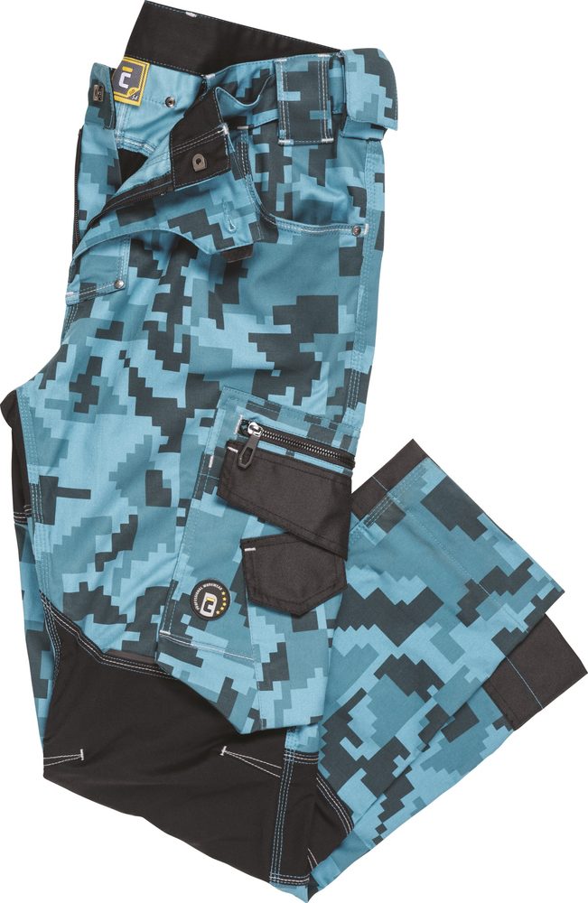 Cerva Pánske pracovné nohavice NEURUM CAMOUFLAGE - Tmavomodrá | 50