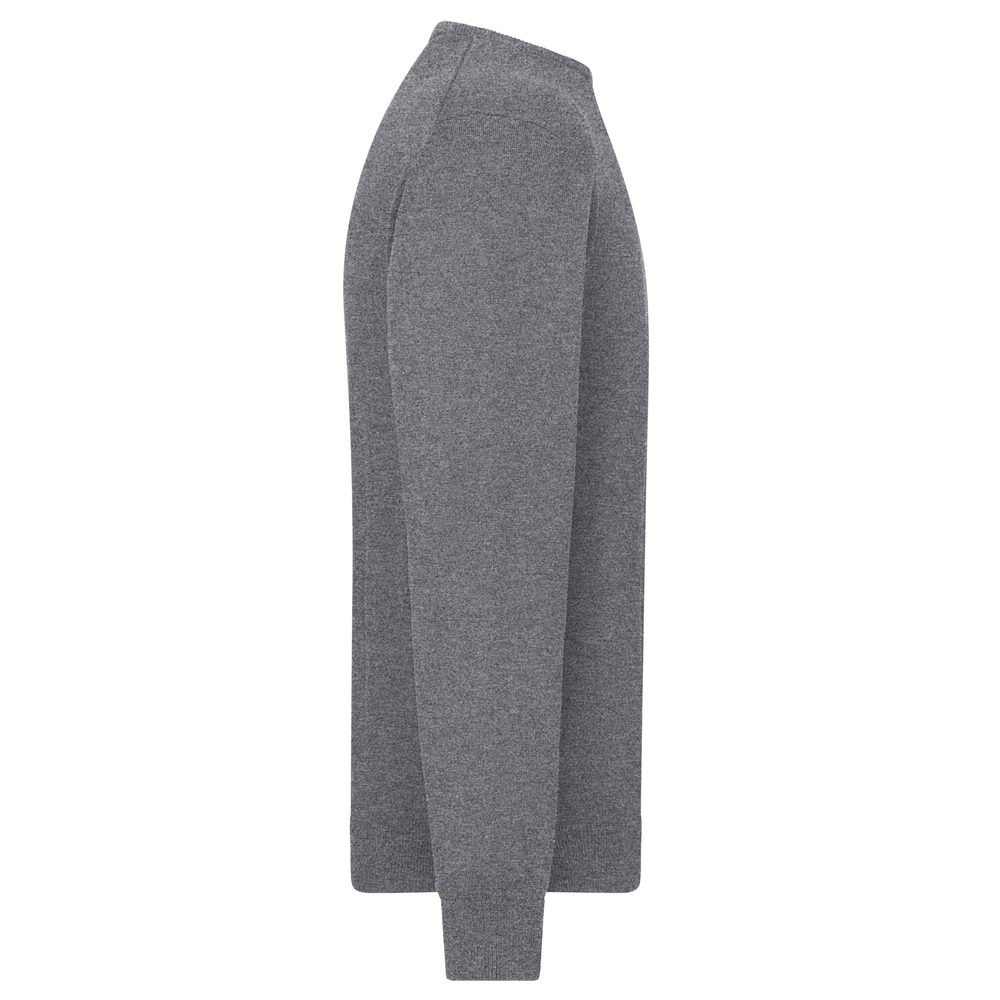 James & Nicholson Lehký pánský pletený svetr JN1314 - Antracitový melír | M