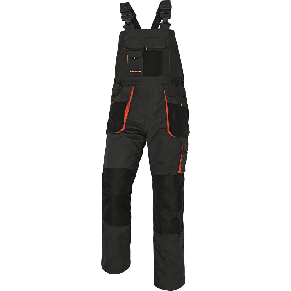 Cerva Zimní pracovní kalhoty s laclem EMERTON - Černá | 62