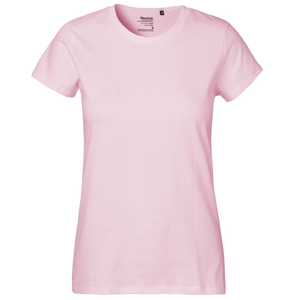 Neutral Dámské tričko Classic z organické Fairtrade bavlny - Světle růžová | M