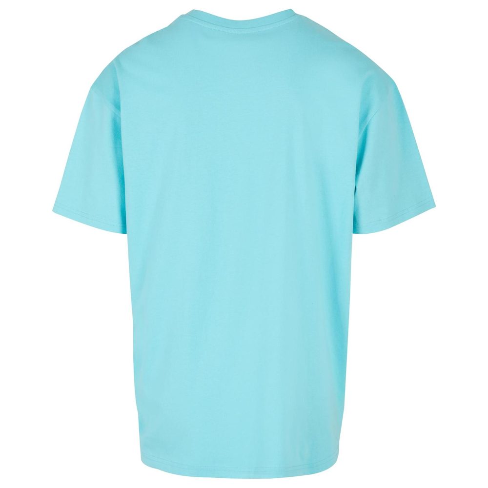 Build Your Brand Pánske tričko Heavy Oversize Tee - Beryl blue | S